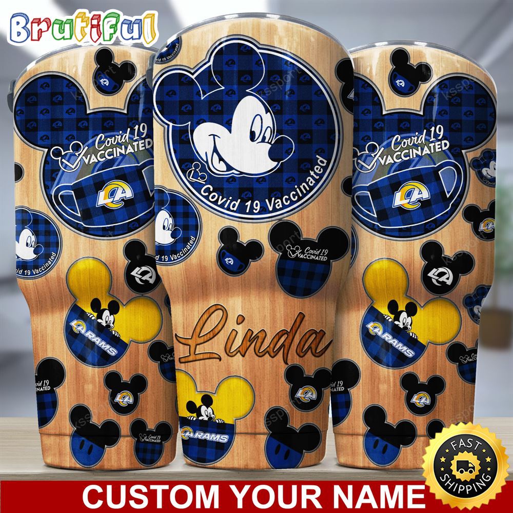 Custom Name NFL Los Angeles Rams Tumbler Nfl Mickey Tumbler srpzex.jpg