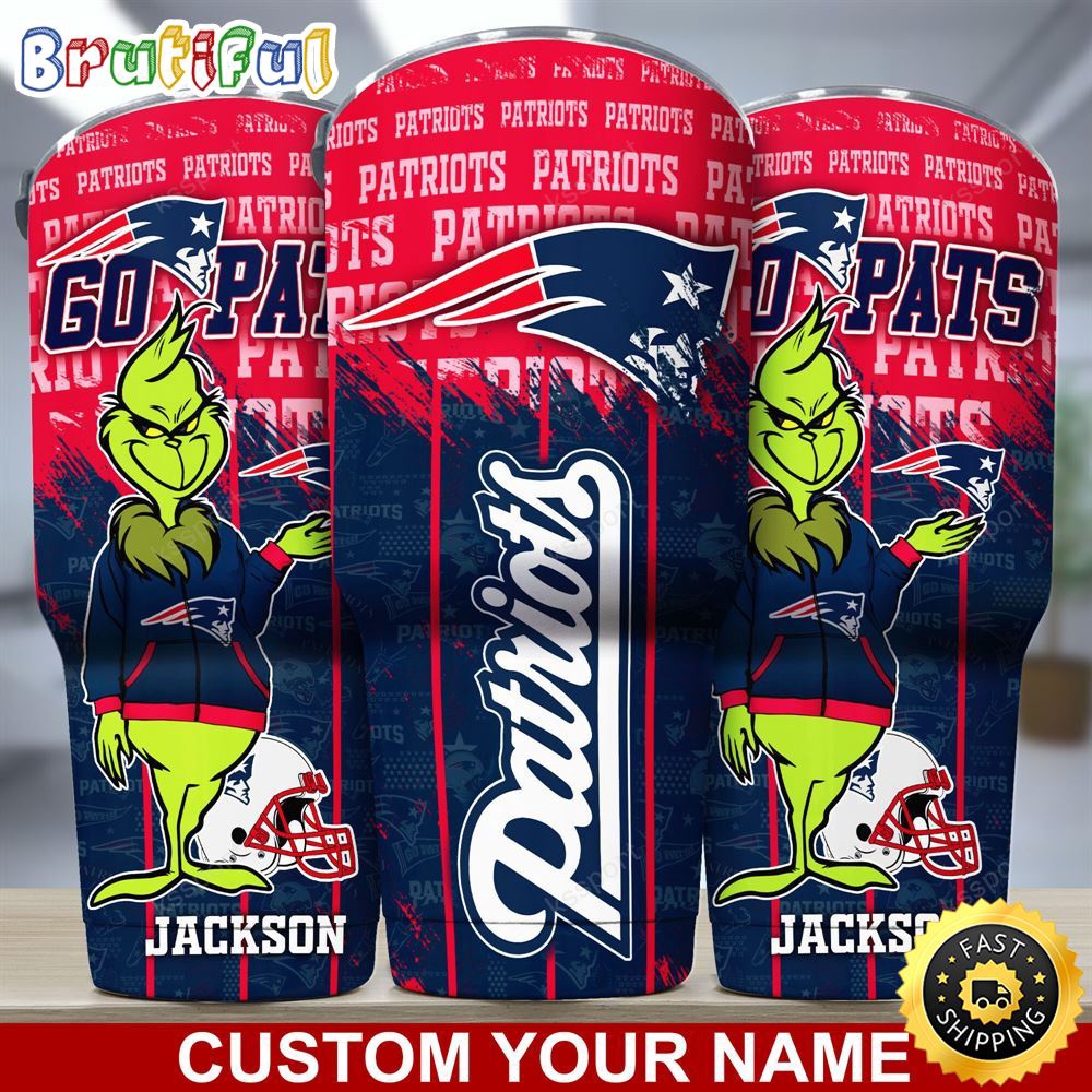Custom Name NFL New England Patriots Tumbler Grinch Tumbler For Fans uvyxjj.jpg