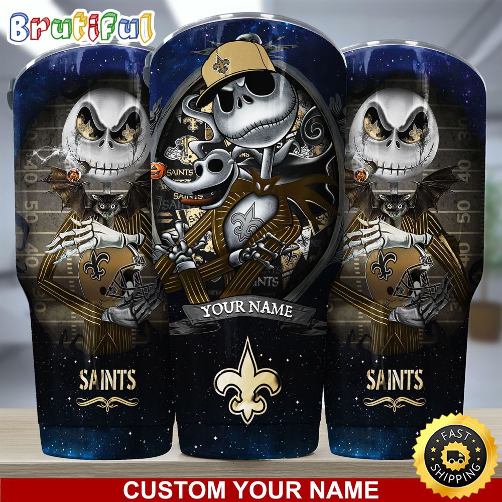 Custom Name NFL New Orleans Saints Tumbler Jack The Nightmare Tumbler qzazap.jpg