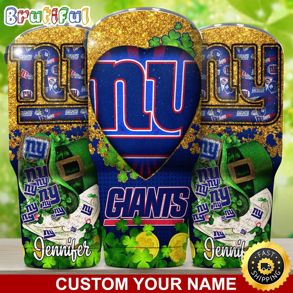 Custom Name NFL New York Giants Tumbler Nfl Patricks Day Tumbler ximwal.jpg