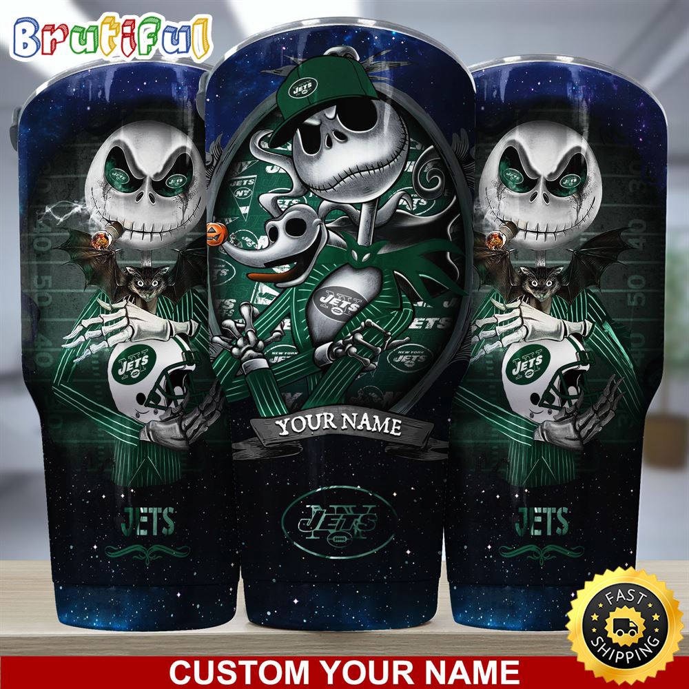 Custom Name NFL New York Jets Tumbler Jack The Nightmare Tumbler uqozcv.jpg