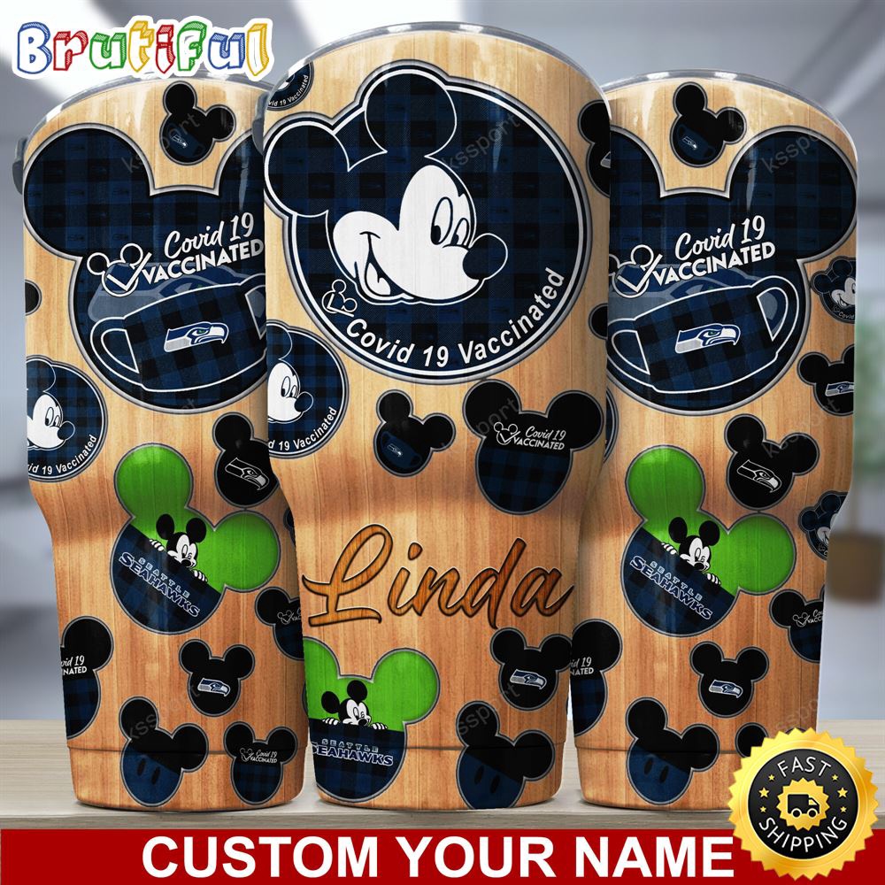 Custom Name NFL Seattle Seahawks Tumbler Nfl Mickey Tumbler tqjgkb.jpg