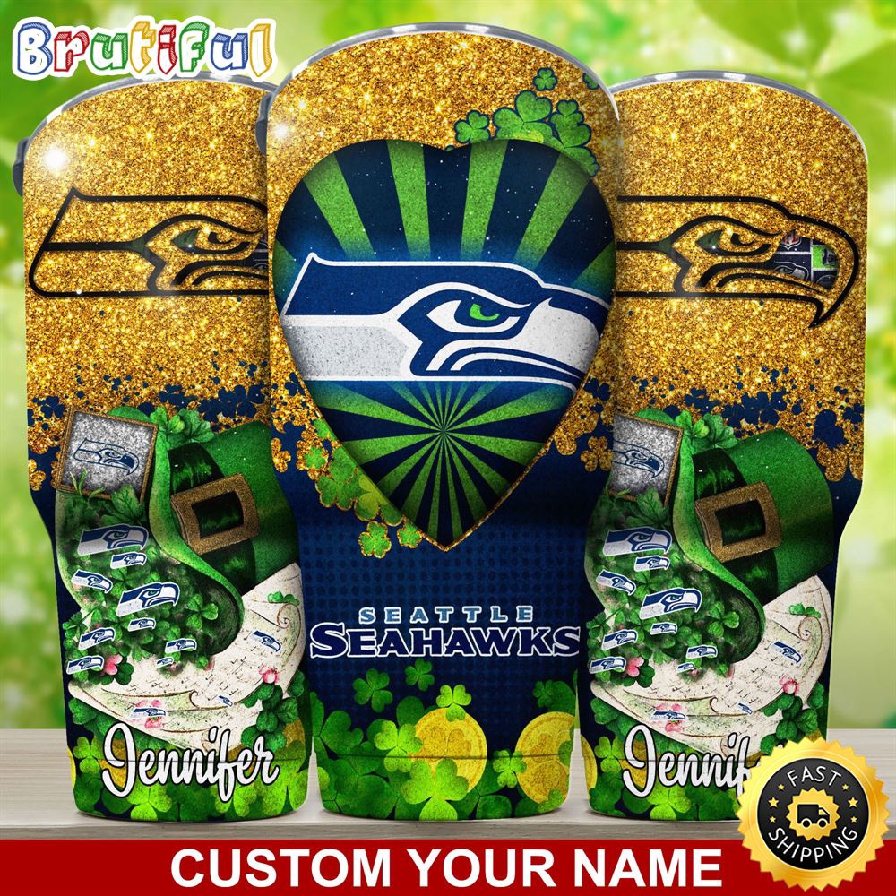 Custom Name NFL Seattle Seahawks Tumbler Nfl Patricks Day Tumbler ahppvp.jpg