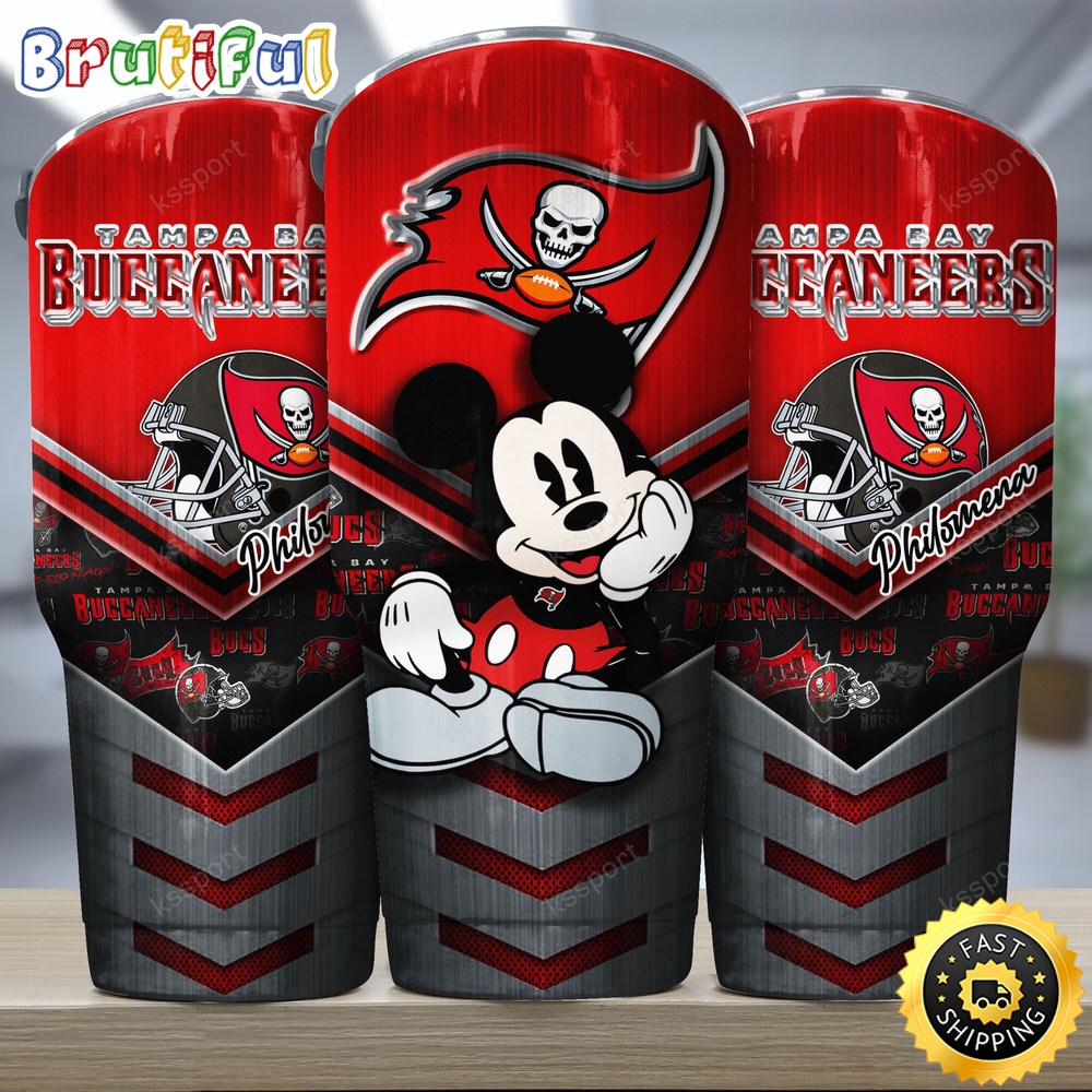 Custom Name NFL Tampa Bay Buccaneers Tumbler Mickey And Logo Nfl Tumbler x1btmq.jpg
