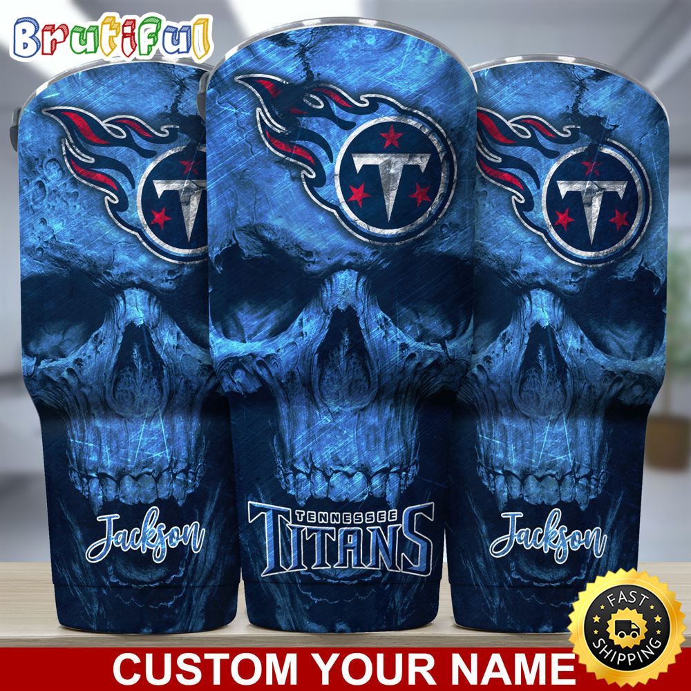 Custom Name NFL Tennessee Titans Tumbler Skull Pattern For Sports Fan qphdag.jpg