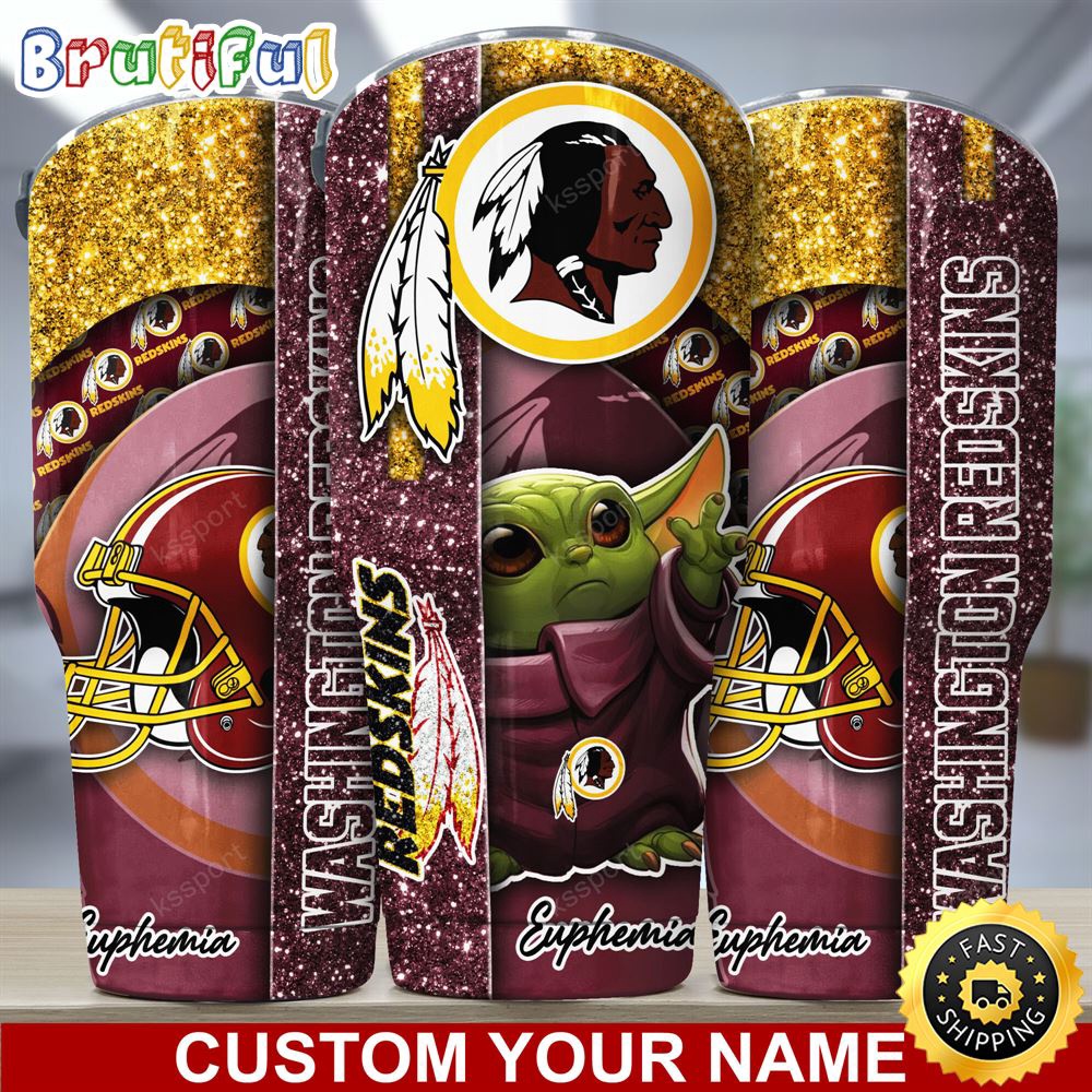 Custom Name NFL Washington Commanders Tumbler Baby Yoda Tumbler For Fans km6izi.jpg