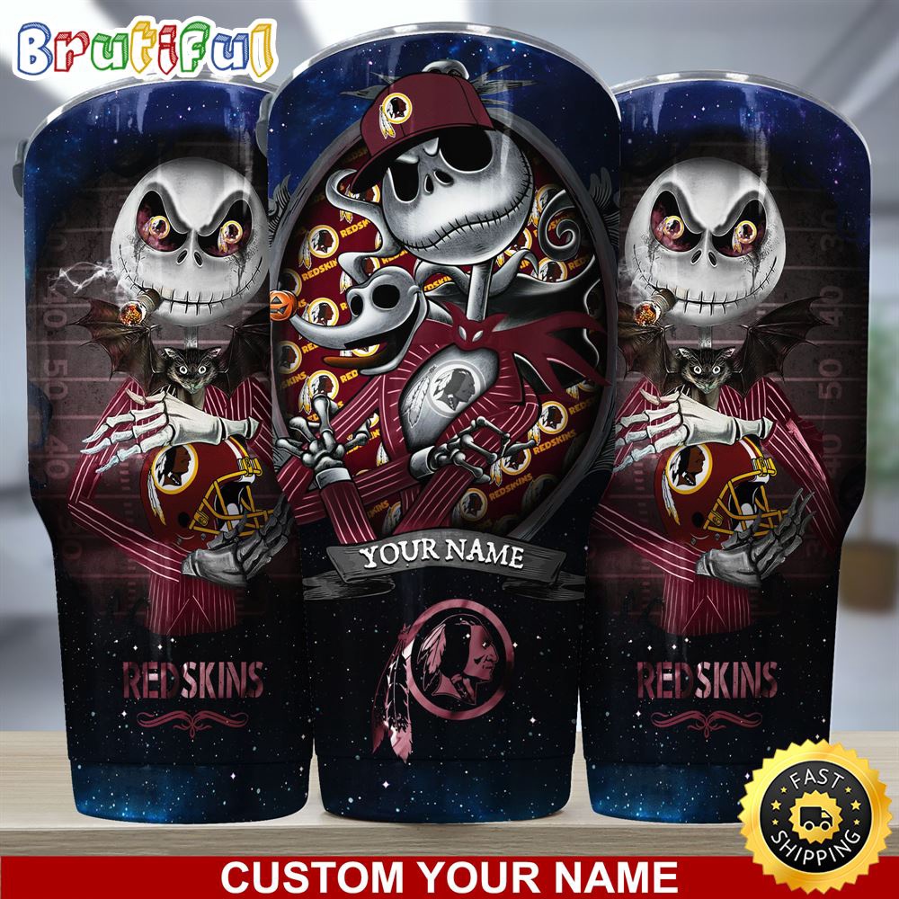 Custom Name NFL Washington Redskins Tumbler Jack The Nightmare Tumbler tusyyr.jpg