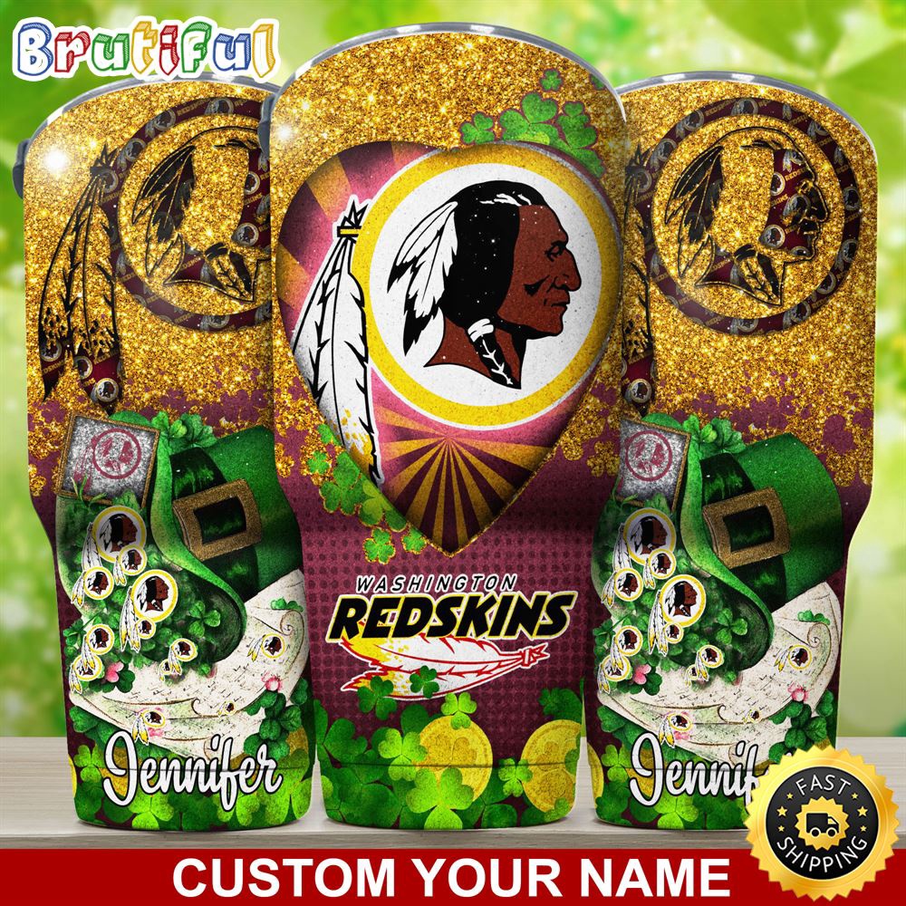 Custom Name NFL Washington Redskins Tumbler Nfl Patricks Day Tumbler dmgczv.jpg