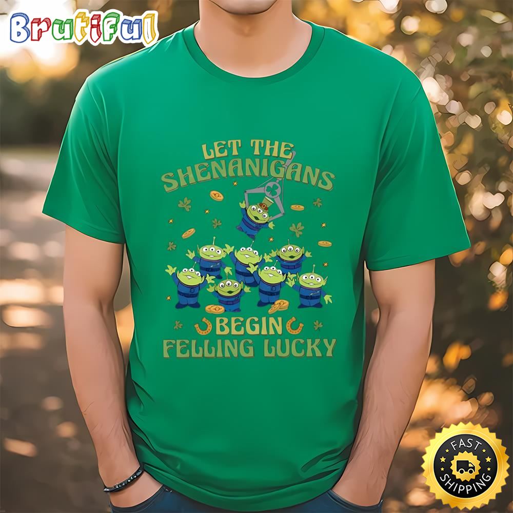 Aliens Let The Shenanigans Begin Shirt, Toy Story Patricks Day Shirt Tshirt