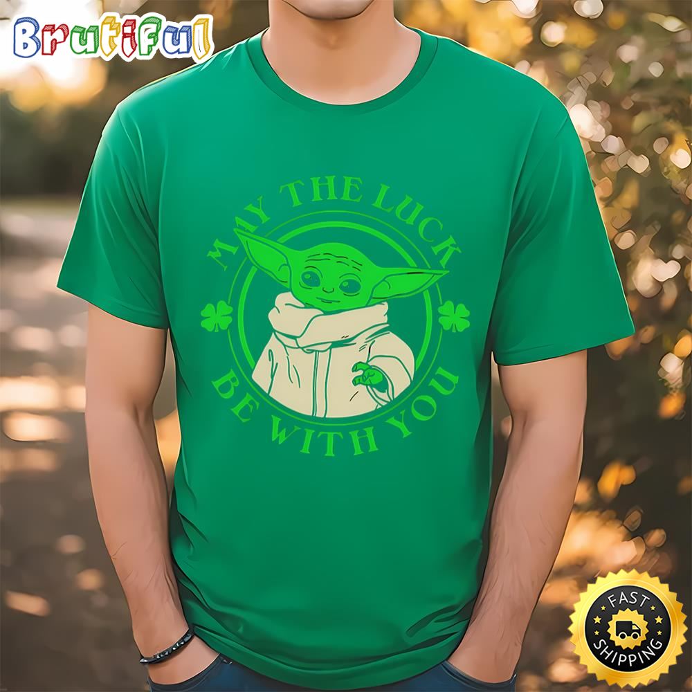 Baby Yoda May The Luck Be With You St Patrick’s Day Tee