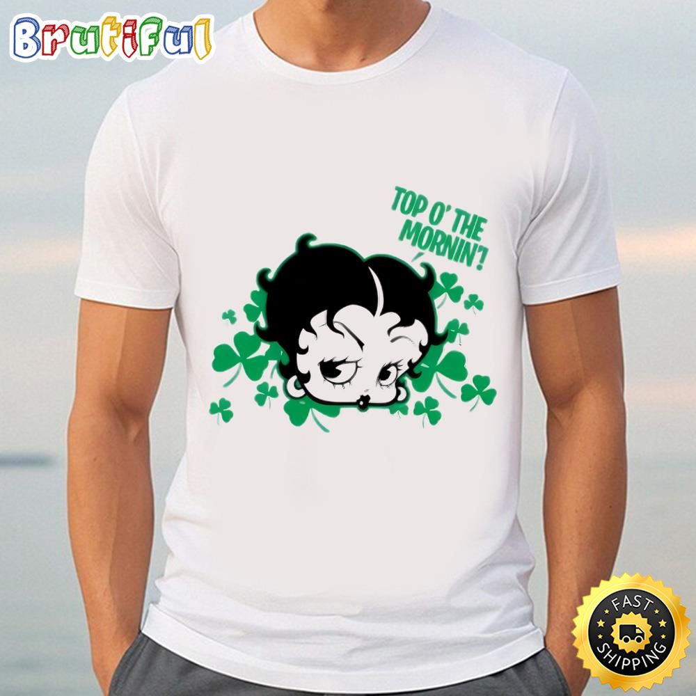 Betty Boop Cartoon Irish St Patricks Day Shirt Tshirt