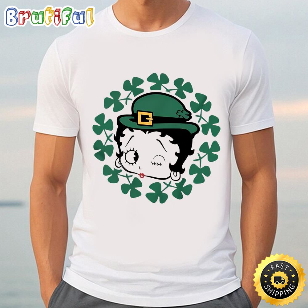 Betty Boop St Patricks Day Leprechaun Shirt Tee
