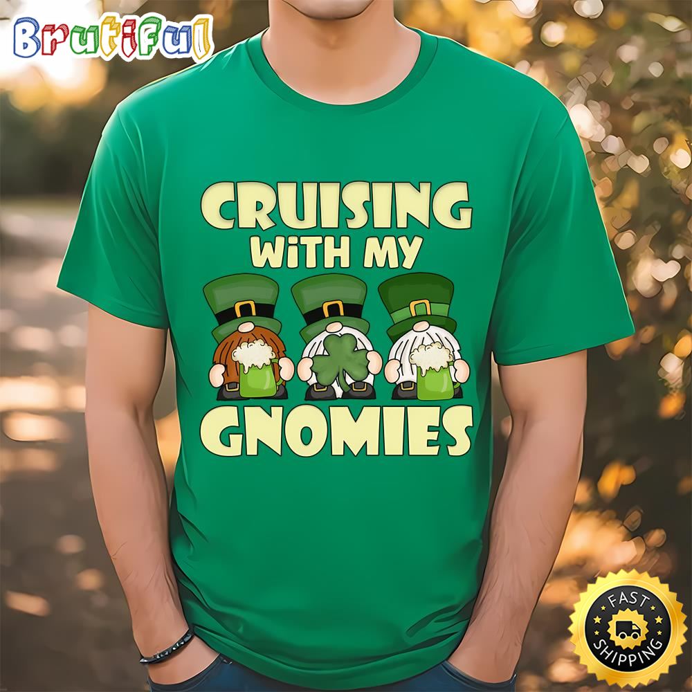 Cruising With My Gnomies Saint Patricks Cruise Vacation T shirt Tee