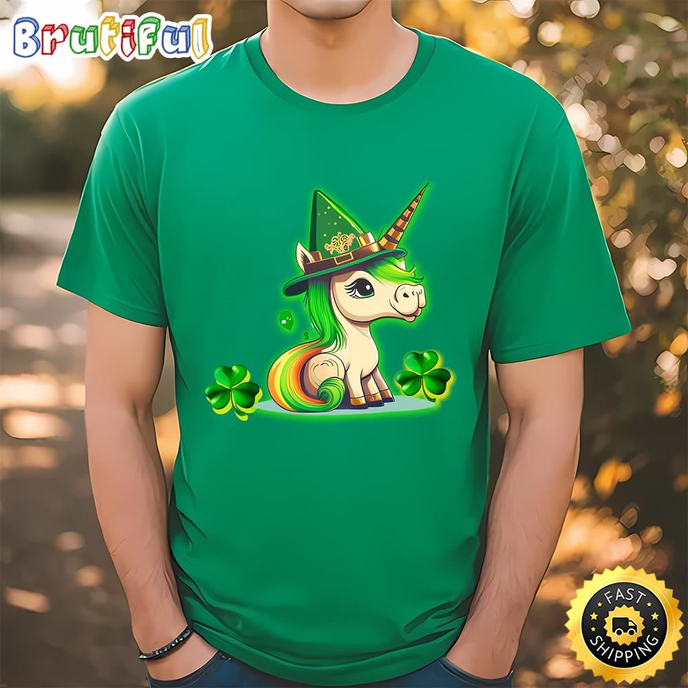 Cute And Funny St Patrick’s Day Unicorn Design Lepricorn T shirt Tshirt