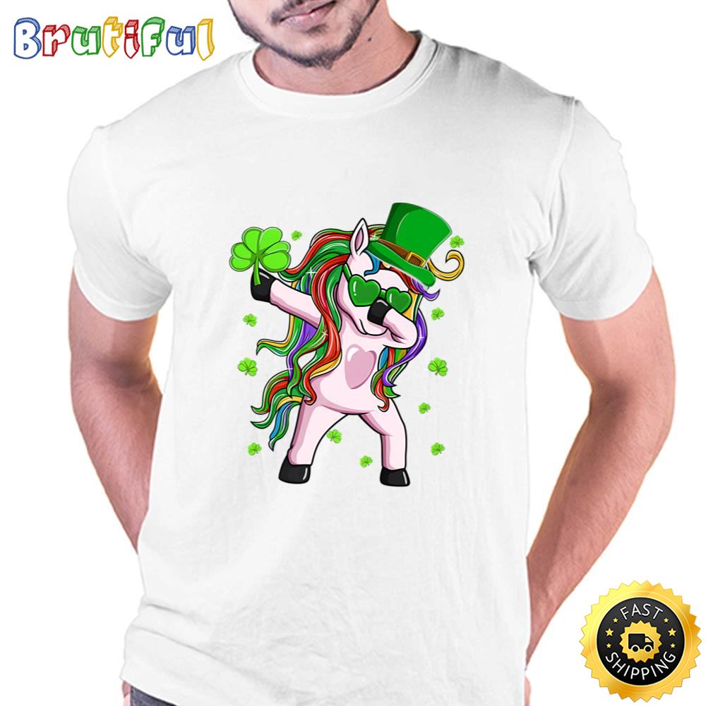 Dabbing Lepricorn Irish Unicorn St Patricks Day T Shirt t shirt