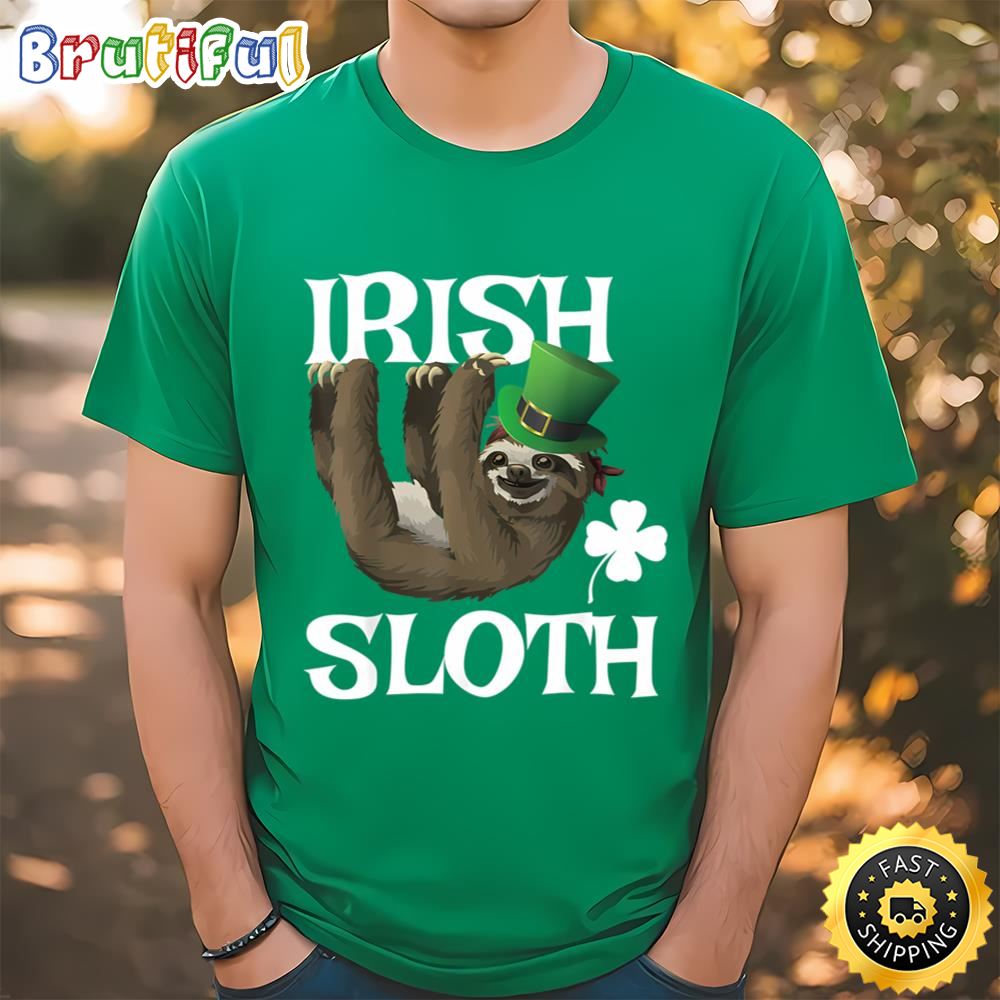 Funny St Patricks Day Sloth Shirt Irish Sloth T Shirt Kids t shirt