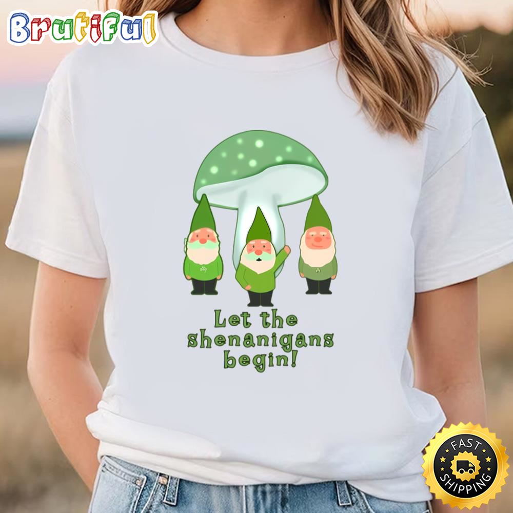 Green Gnomes St Patricks Day Shenanigans T Shirt t shirt