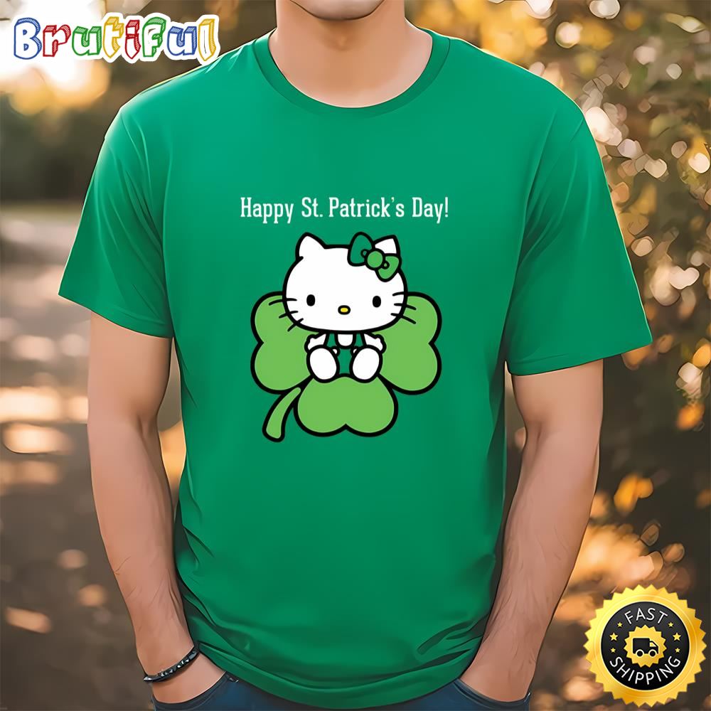 Happy St. Patrick’s Day Cute Hello Kitty Shirt Tshirt