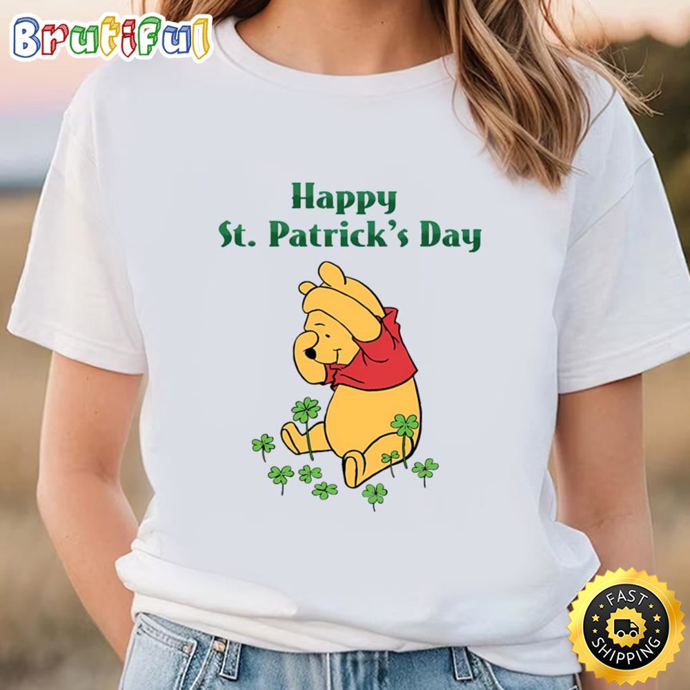 Happy St Patricks Pooh Winnie Family Matching Shirt Tee