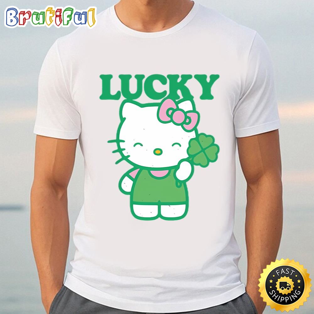 Hello Kitty Green Saint St. Patricks Lucky Shirt Tee