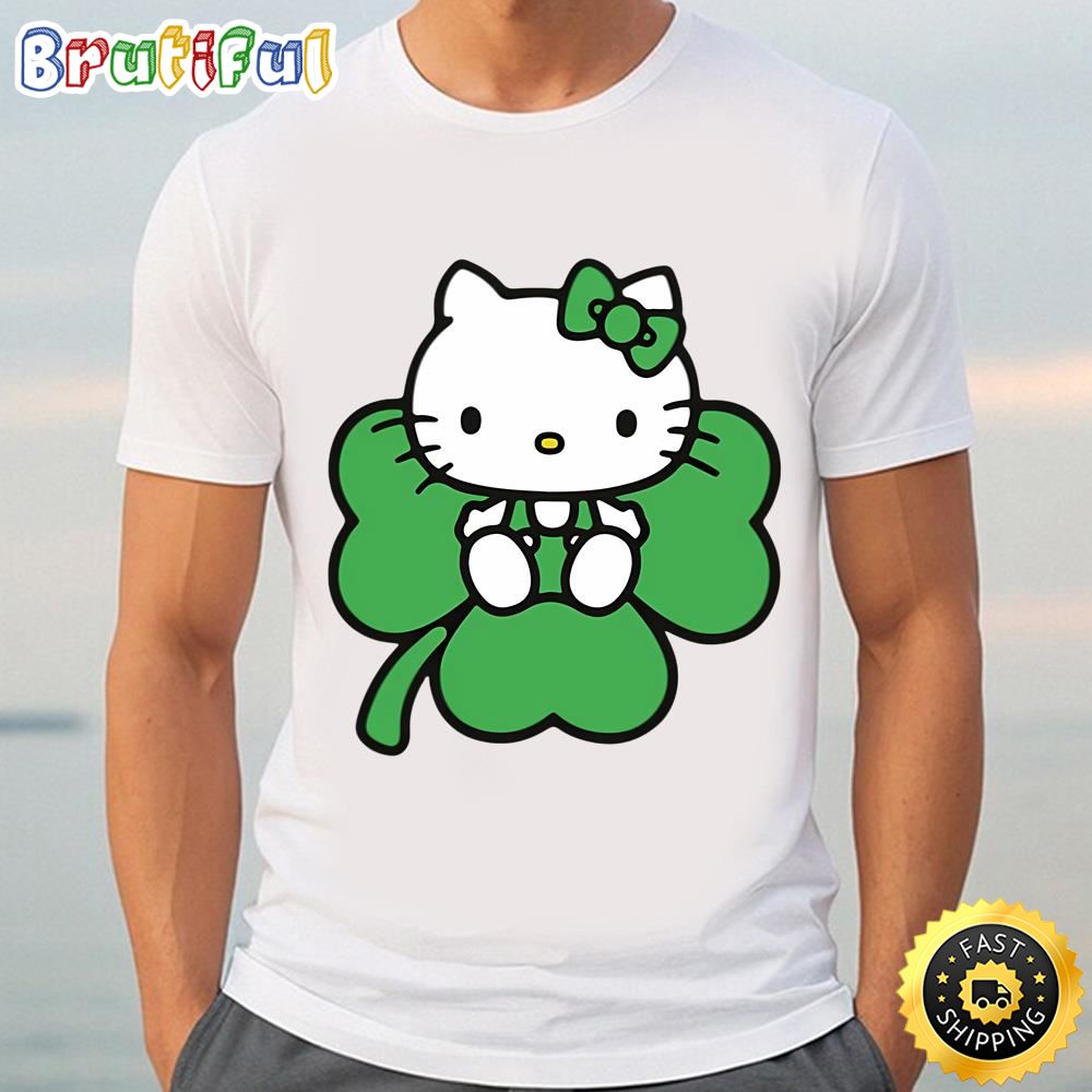 Hello Kitty Saint St Patrick, Lucky Hello Cat Shirt Tee