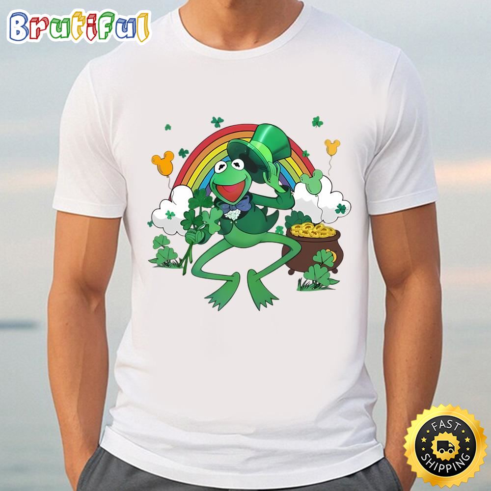 Kermit The Frog With Shamrock Irish Rainbow St Patrick’s Day Shirt t shirt