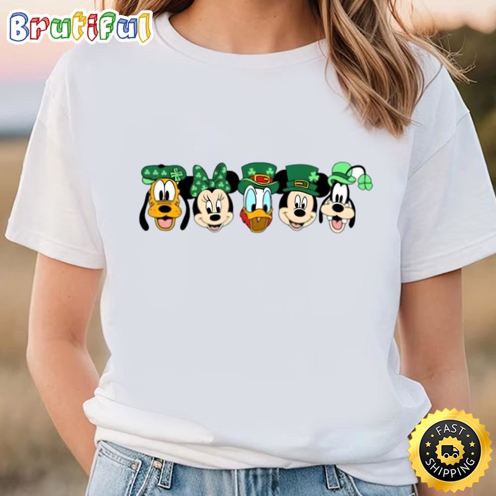 Lucky Mickey And Friends Shirt, Mickey St Patricks Day Shirt Tee