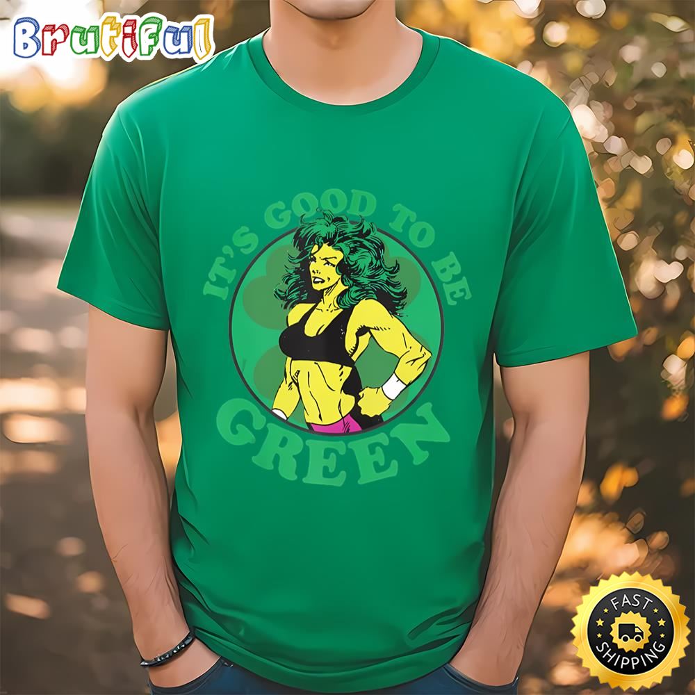 Marvel St. Patrick’s Day She Hulk It’s Good To Be Green T Shirt t shirt
