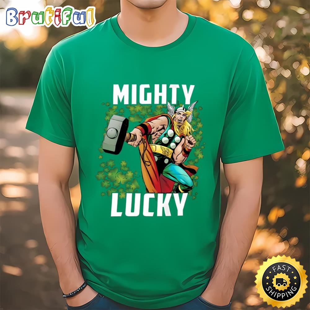 Marvel St. Patrick’s Day Thor Mighty Lucky Shirt,Thor Patrick Day... Tee