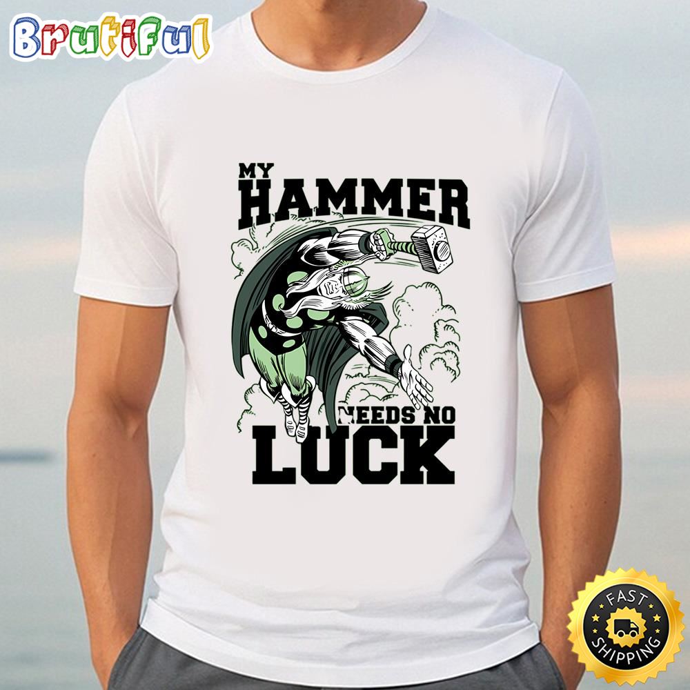 Marvel St. Patrick’s Day Thor My Hammer Needs No Luck T Shirt Tshirt
