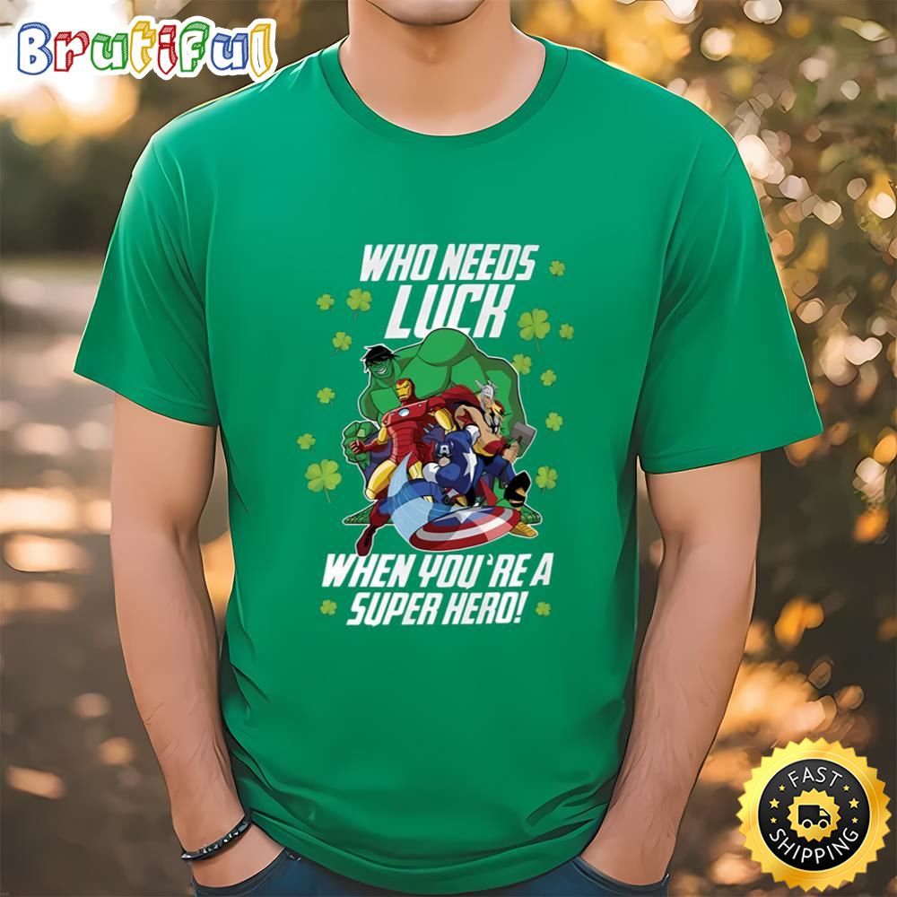 Marvel Super Hero Luck St Patrick’s Day Shamrock Shirt,Super Hero... Tshirt