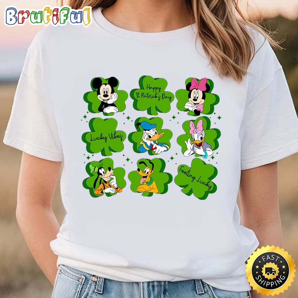 Mickey And Friends Happy St. Patrick’s Day Disney Shirt, Disney... Tee