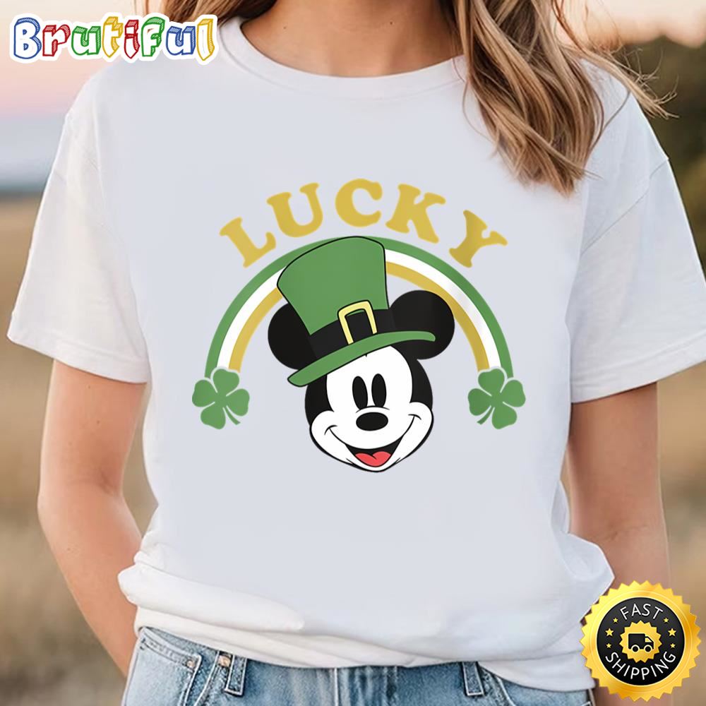 Disney Mickey And Friends St. Patrick’s Day Lucky Mickey T Shirt Tee