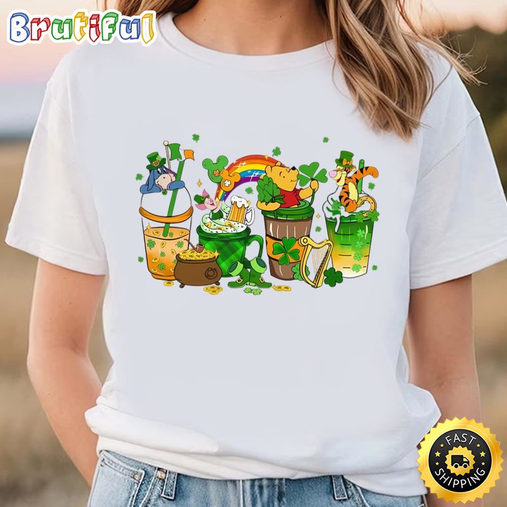 Disney Pooh And Friends St Patricks Day T shirt Tee