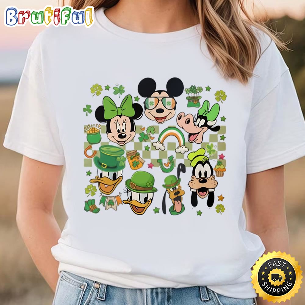 Retro Mickey And Friends St Patricks Day Shirt, Disney Lucky Shirt Tee