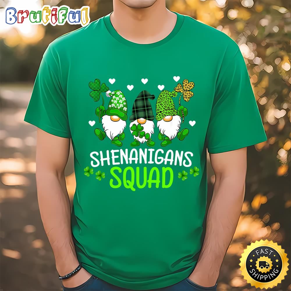 Shenanigans Squad Gnomes Patrick’s Day T Shirt Tshirt