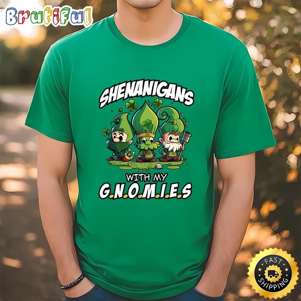 Shenanigans With My Gnomies Saint Patricks Day T Shirt t shirt