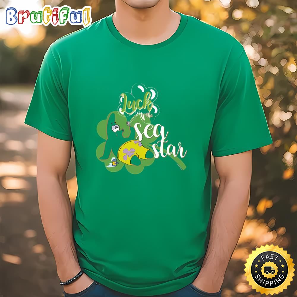 SpongeBob SquarePants Patrick Star Luck Of The Sea Star T Shirt t shirt
