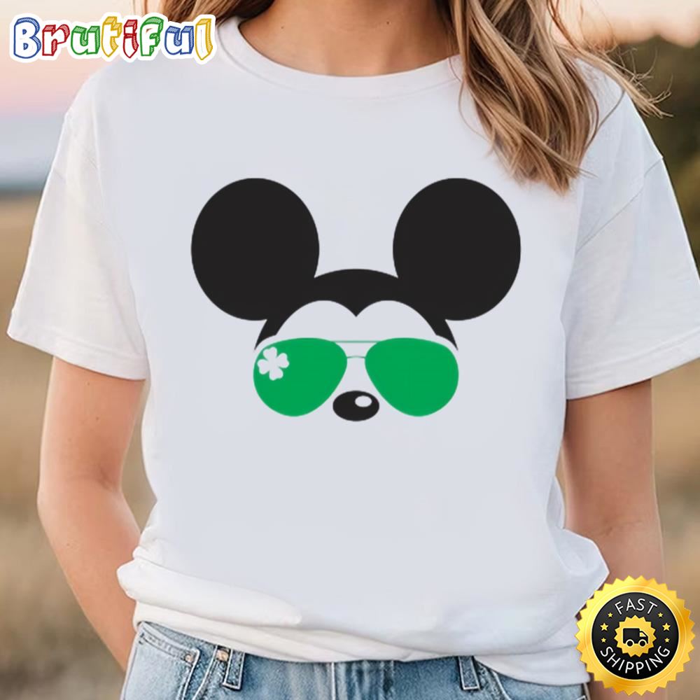 St. Patrick’s Day Mickey Mouse Shamrock Sunglasses T Shirt Tshirt