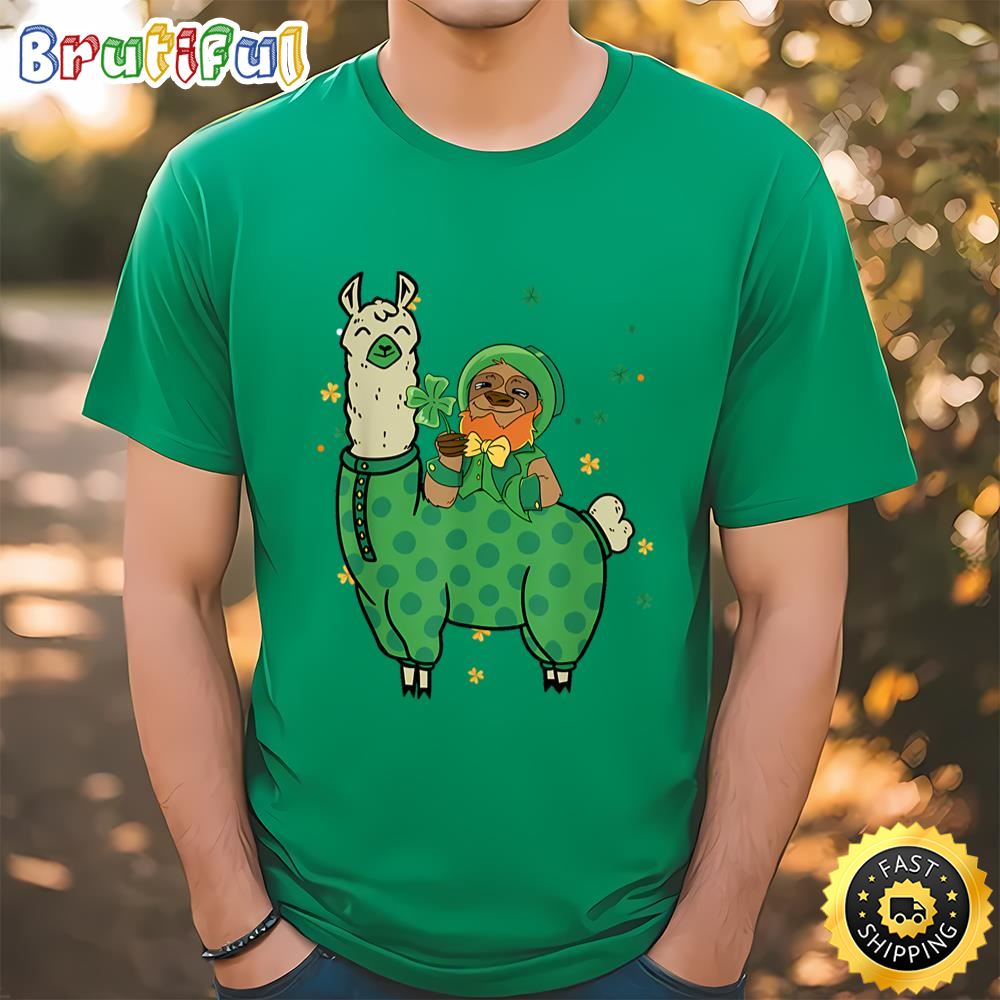 St. Patricks Day Leprechaun Sloth Llama Unicorn Patty Day T Shirt t shirt