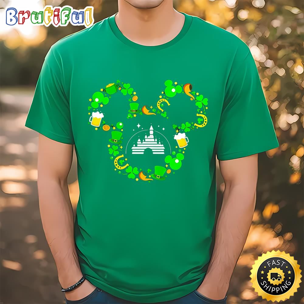 St Patrick’s Day Mickey Mouse Disney Castle Shirt t shirt