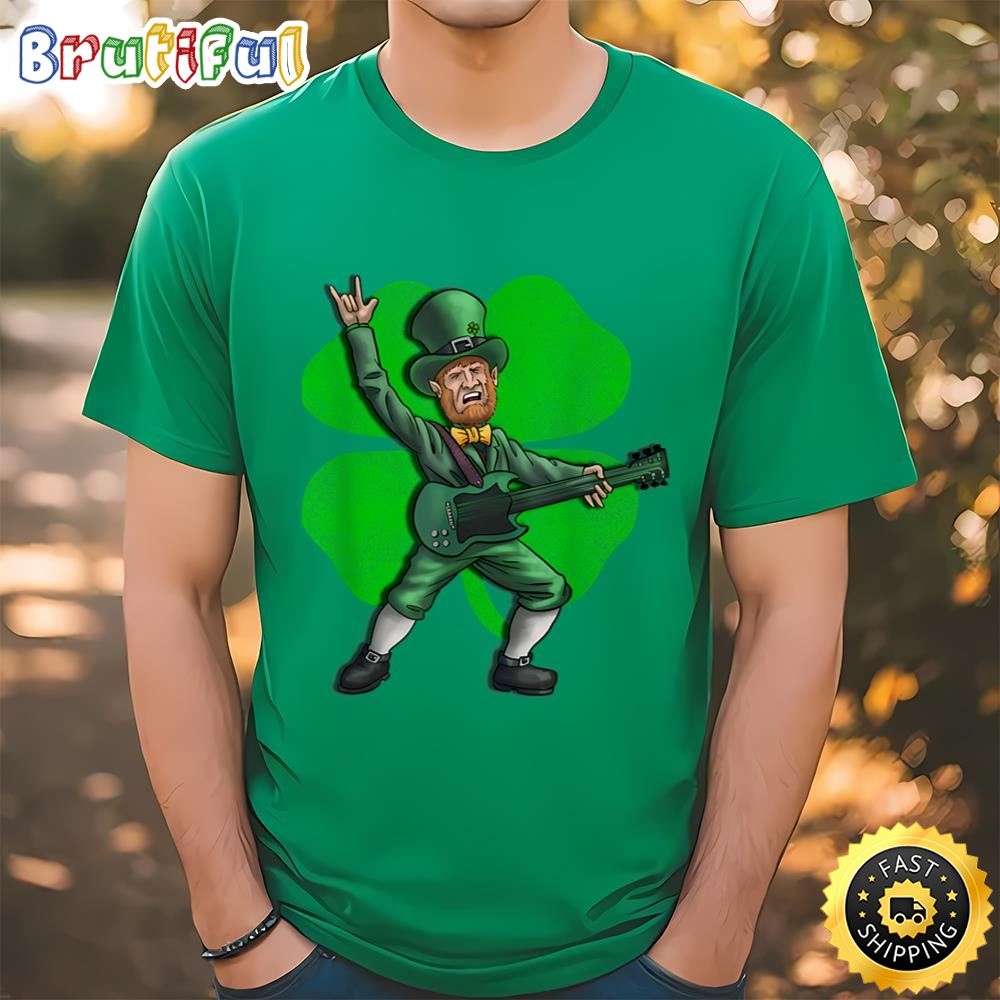 St Patrick’s Day Rock and Roll Leprechaun Guitar T Shirt t shirt