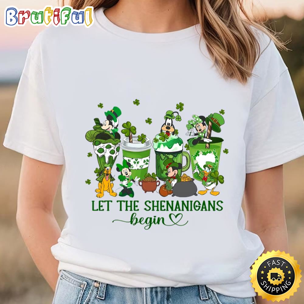 Disney St Patrick’s Day Shamrock Mickey And Friends T Shirt Tshirt