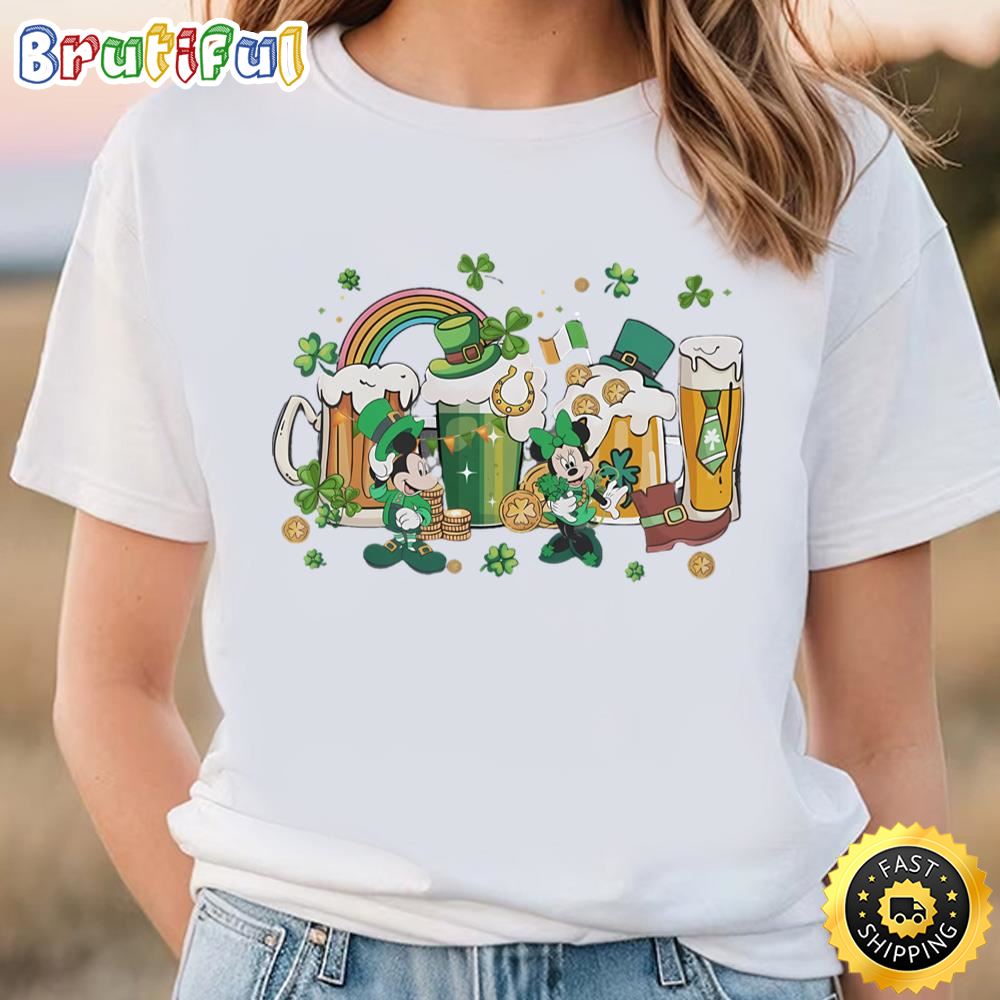 St Patricks Day Disney Beer Shirt, Mickey Minnie Mouse Beer Shirt Tee