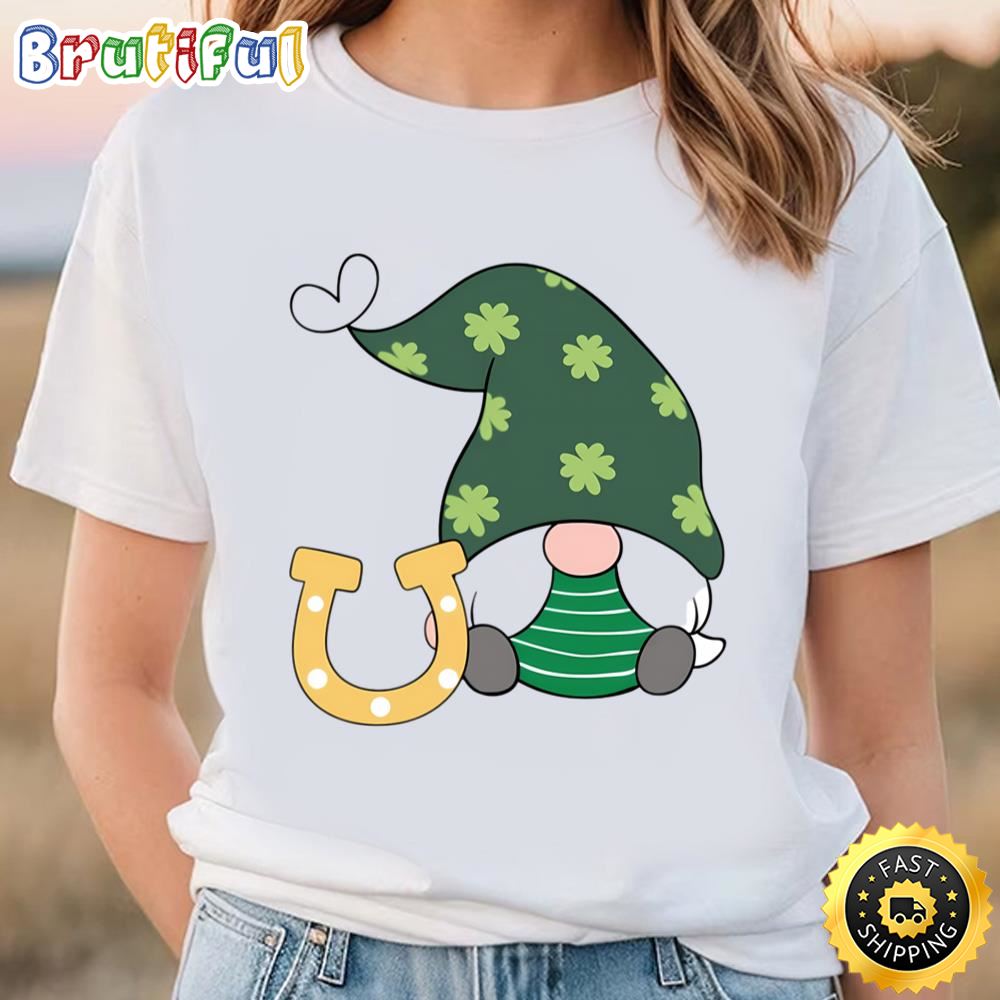 St Patricks Day Cute Gnomes T Shirt Tee