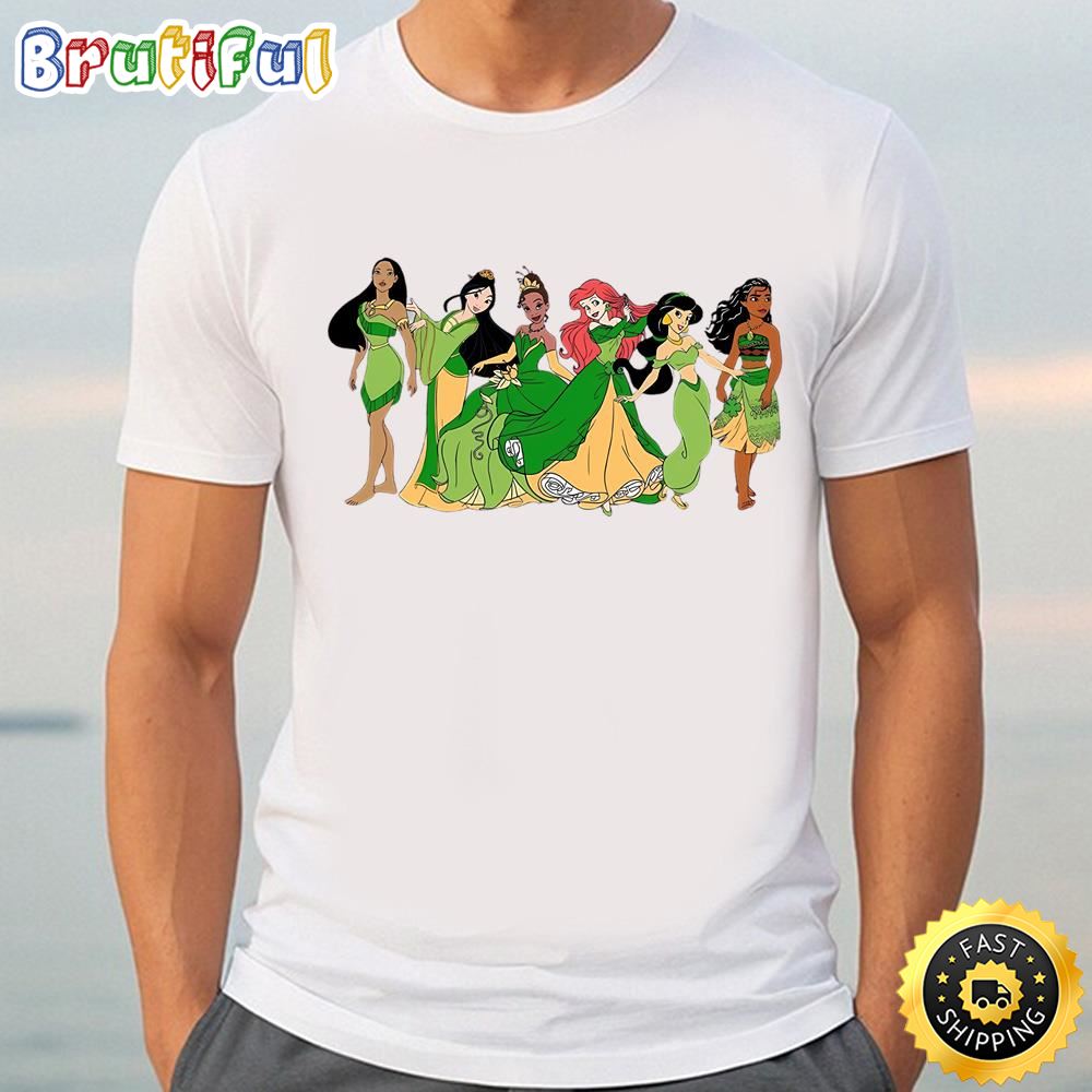 St Patricks Day Princess T Shirt, Disney Princess T Shirt Tee