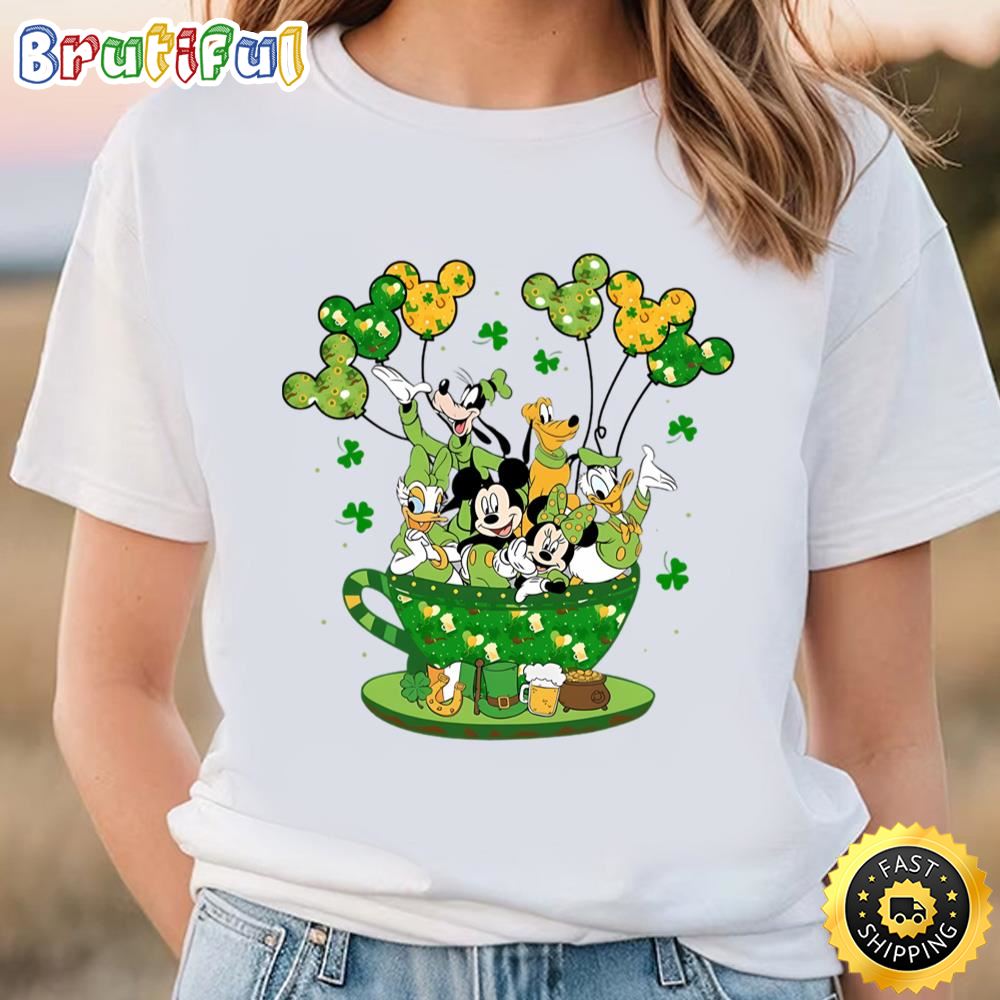 Disney St Patricks Day T Shirt, Lucky Disney Shamrock Mickey Shirt t shirt