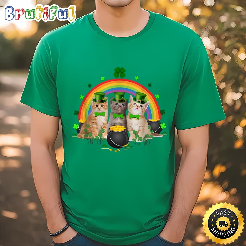 Three Cat St Patricks Day Irish T Shirt t shirt