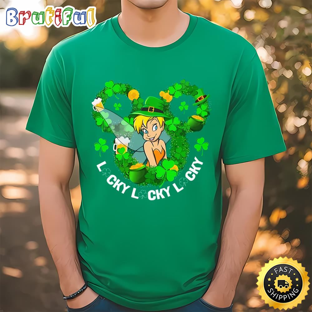 TinkerBell Shamrock St Patrick’s Day Disney Shirt Tee