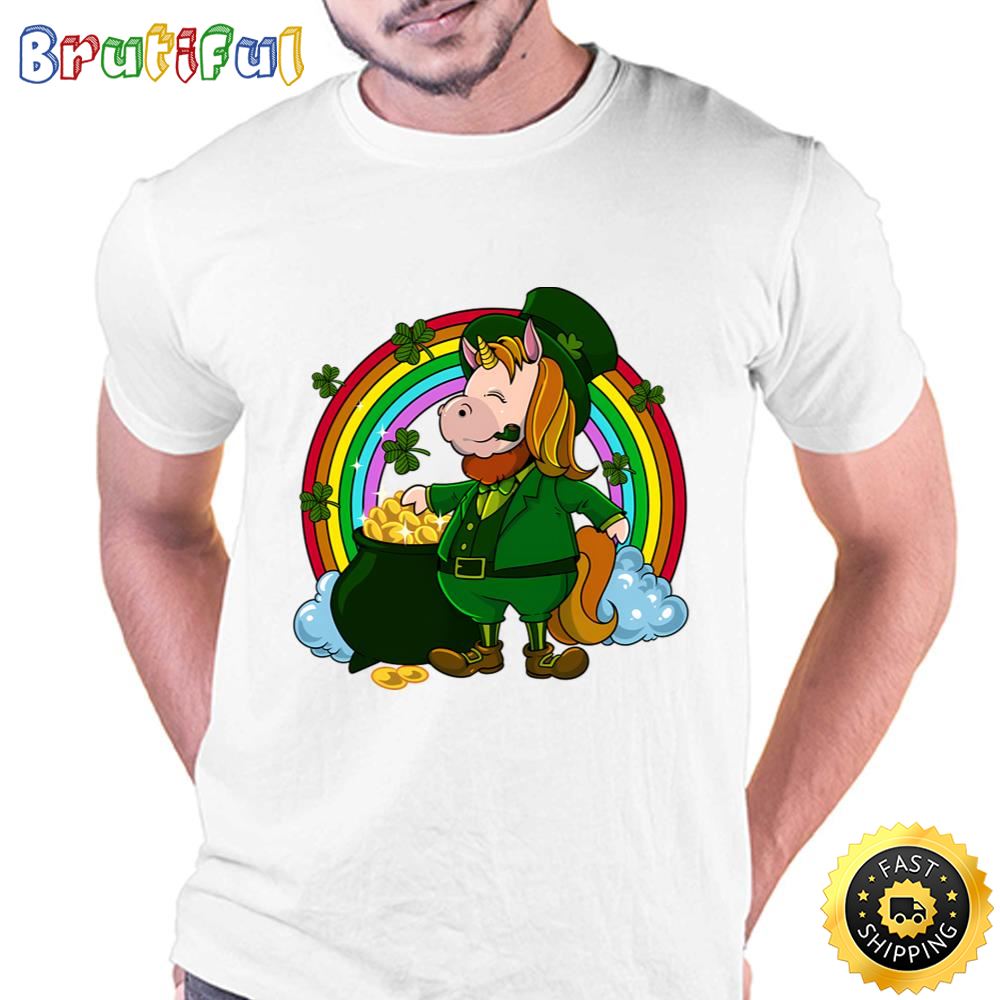 Unicorn Leprechaun St Patricks Unicorn T Shirt Tee